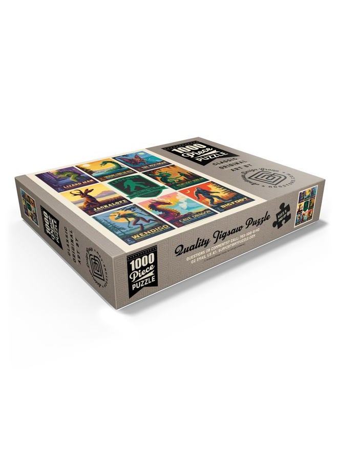MyPuzzle.com Legends of The National Parks: Multi-Image Print - Edition 1, Vintage Poster - Premium 1000 Piece Jigsaw Puzzle for Adults - Image 3