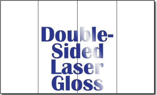 Desktop Publishing Supplies 8 1/2" x 14" 4 Panel 38lb Bond Laser Gloss Brochure Paper - 250 Brochures - Image 4