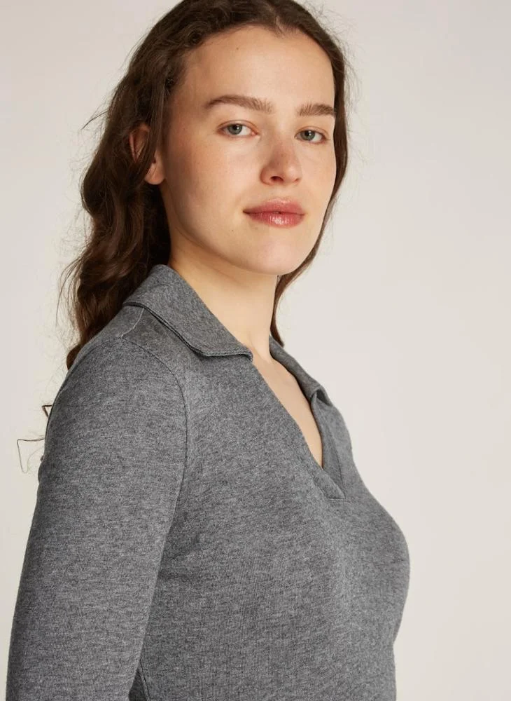 كالفن كلاين Polo Neck Tiered Dress