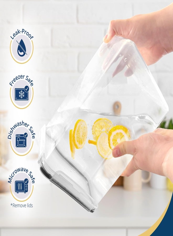 Reli. 6.5L Airtight Food Storage Containers with Lids (2 Sets) | Kitchen Organizers and Storage Containers, Pantry Organizers | BPA Free Plastic XL Set w/ 2 Measuring Cups, 12 Labels, Pen - Image 5