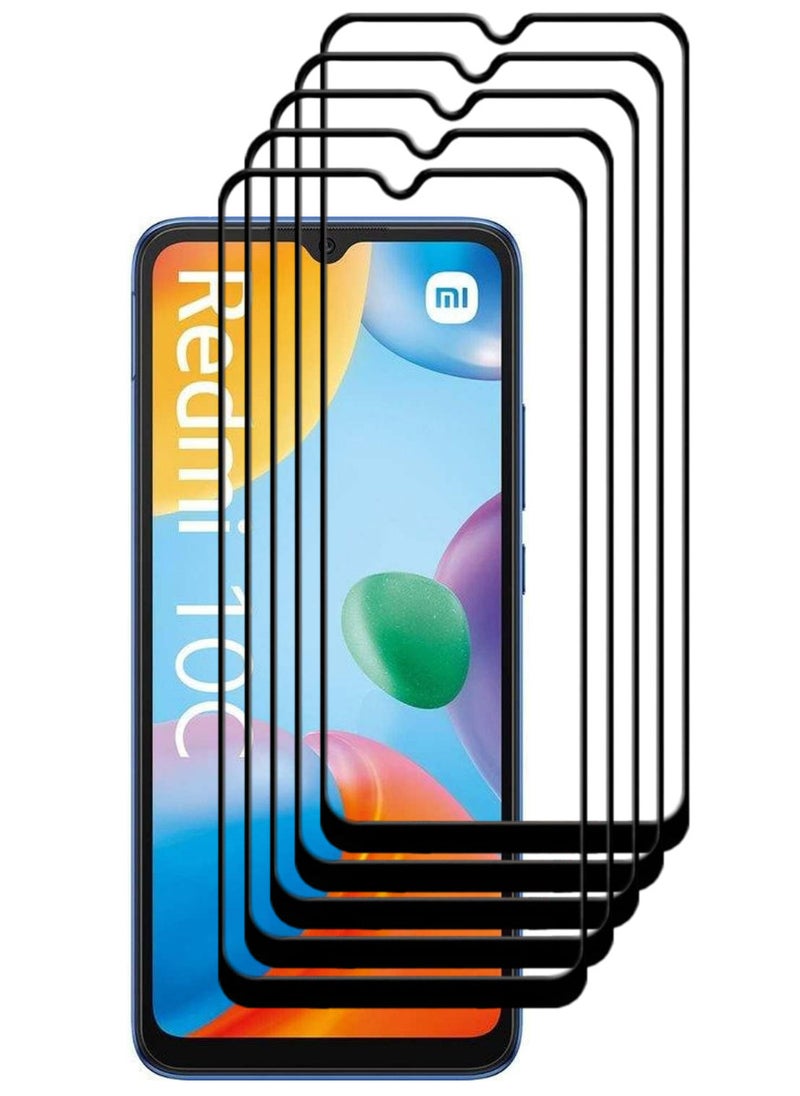 ACLIX 5 Pieces Antistatic ESD Dustproof Premium Quality High Definition Tempered Glass Screen Protector Designed For Xiaomi Redmi 10C - Image 1