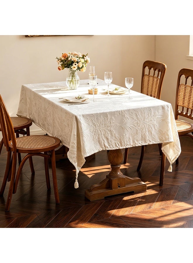 Vintage Jacquard Tablecloth Multiple Sizes Retro Pattern Table Cover for Dining Table Home Party Decor - Image 1