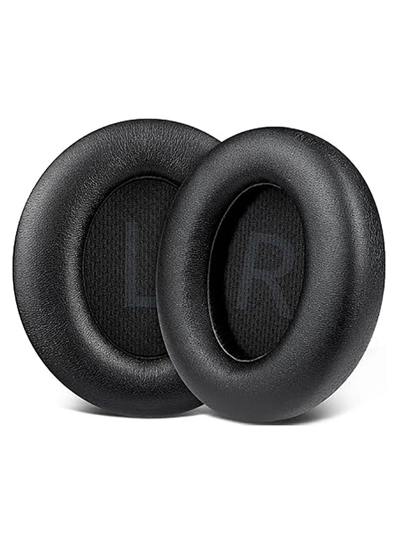 Earpads Replacement for Anker Soundcore Space Q45 Headphones, Ear Pads Cushions with Softer Protein Leather, Noise Isolation Foam - Black - Image 1