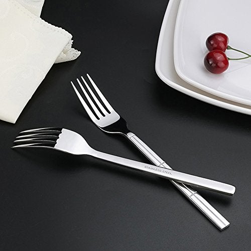 Lesbin 12-Piece Stainless Steel Dinner Forks, 7.97-Inch - Image 4