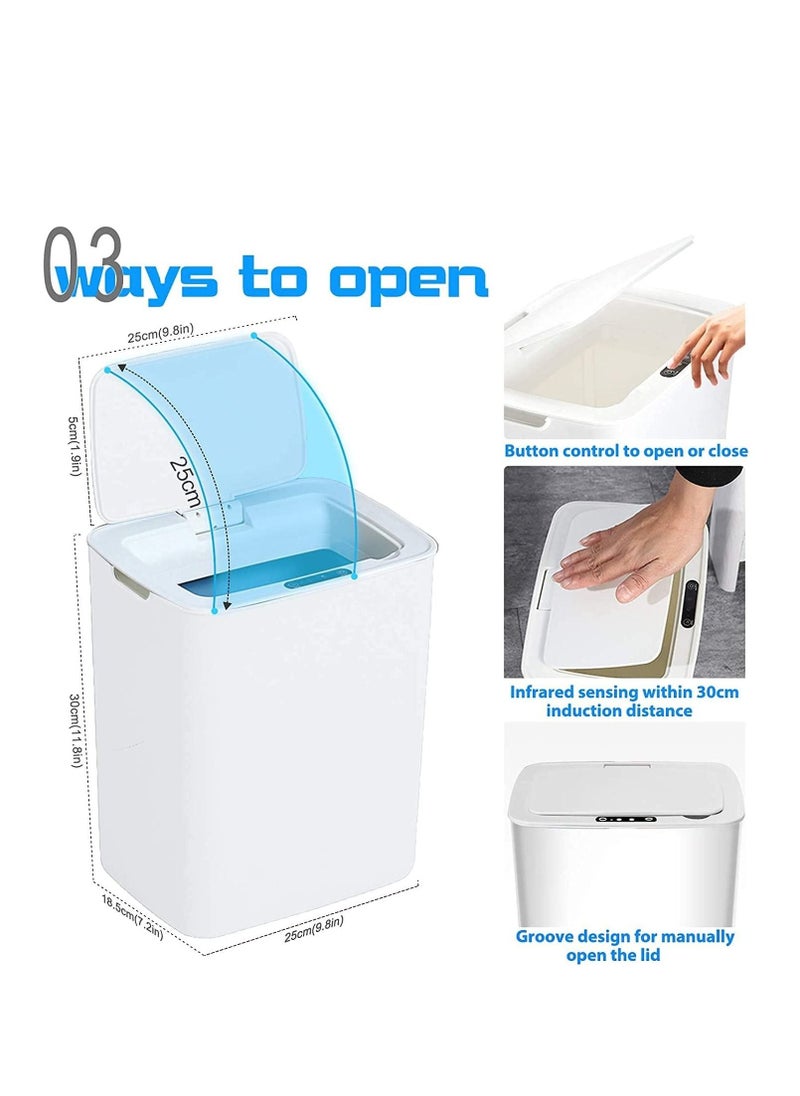 MIXDE - Automatic Touchless Infrared Motion Sensor Slim Trash - Image 1