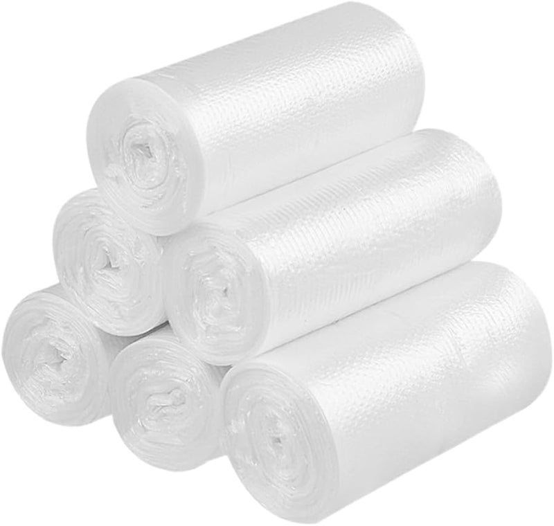 Thickened Leak Resistant Plastic Trash Bags 6 Rolls For Bathroom Bedroom Garbage Can Liners - Image 2