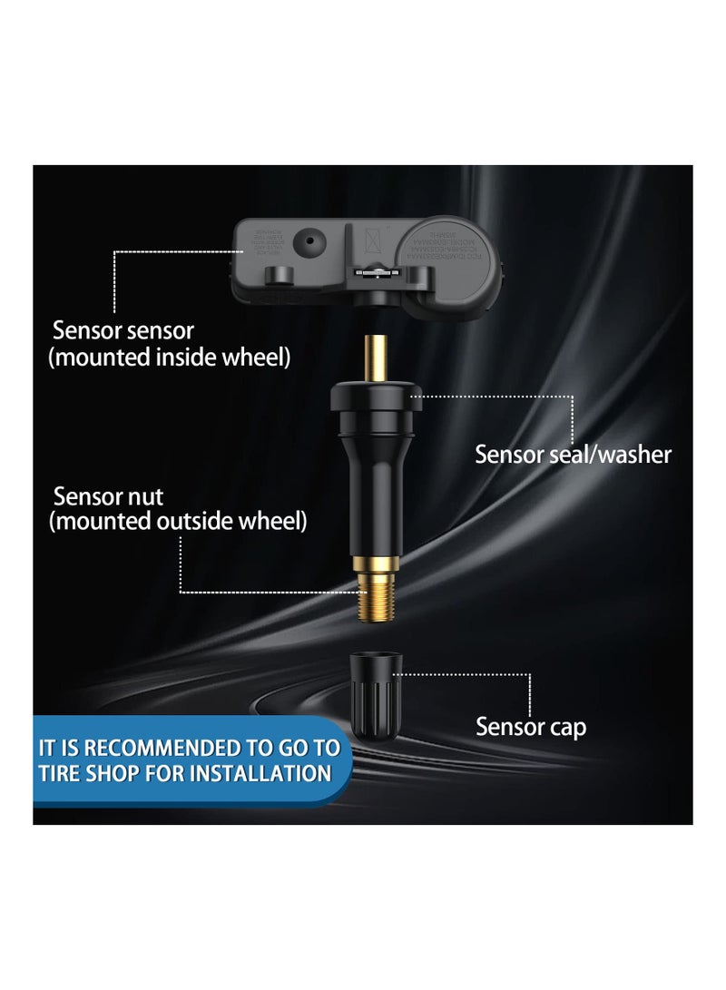 SOLARAE حساس TPMS مُبرمج مسبقًا لفورد، لينكولن، ميركوري - نظام مراقبة ضغط الإطارات بديل ملحق 9L3Z1A189A - قطعة واحدة - Image 2