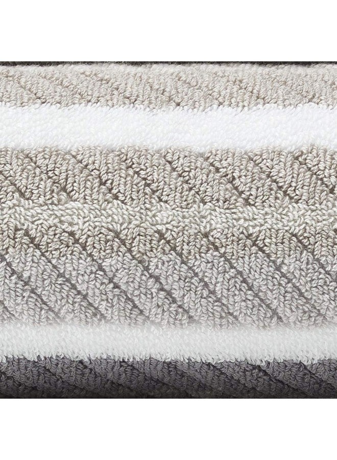 Tommy Bahama - Bath Towels, Highly Absorbent & Soft Bathroom Essentials, Fade Resistant, Oeko-Tex Certified (Ocean Bay Grey, 3-Piece) - Image 5