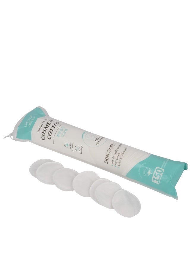 Cosmetic cotton for skin care, 150 pieces - Image 2