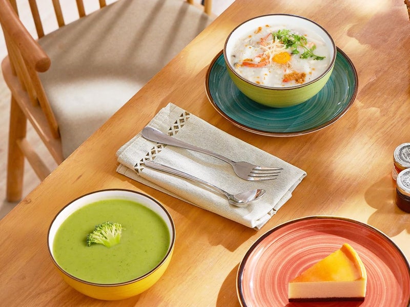 ONEMORE 16 oz Cereal Bowls Set of 4 Soup Bowls Ceramic for Kitchen  Dishwasher and Microwave Safe  Colorful Bowl Set for Oatmeal Salad Pasta Fruits 55 inch Assorted Colors - Image 4