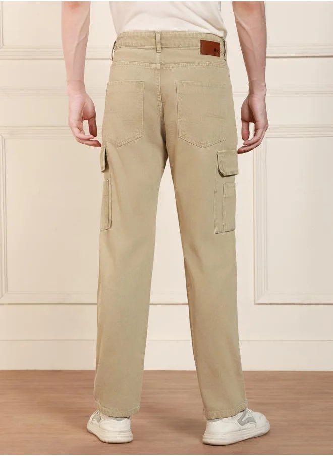 دينيس لينغو Relaxed Fit Cargo Jeans by Styli