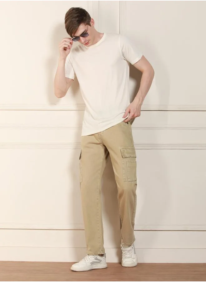 دينيس لينغو Relaxed Fit Cargo Jeans by Styli