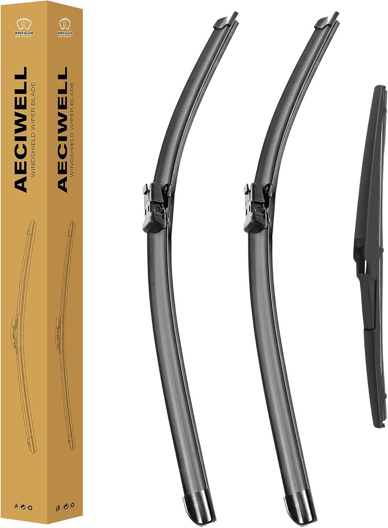 AECIWELL Windshield Wiper 22"+20"+11" (Top Lock,Set of 3) Replacement For 2015 2016 2017 2018 2019 2020 2021 Jeep Renegade Original Equipment Windshield Wiper Blade - Image 1