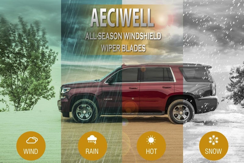 AECIWELL Windshield Wiper 22"+20"+11" (Top Lock,Set of 3) Replacement For 2015 2016 2017 2018 2019 2020 2021 Jeep Renegade Original Equipment Windshield Wiper Blade - Image 2