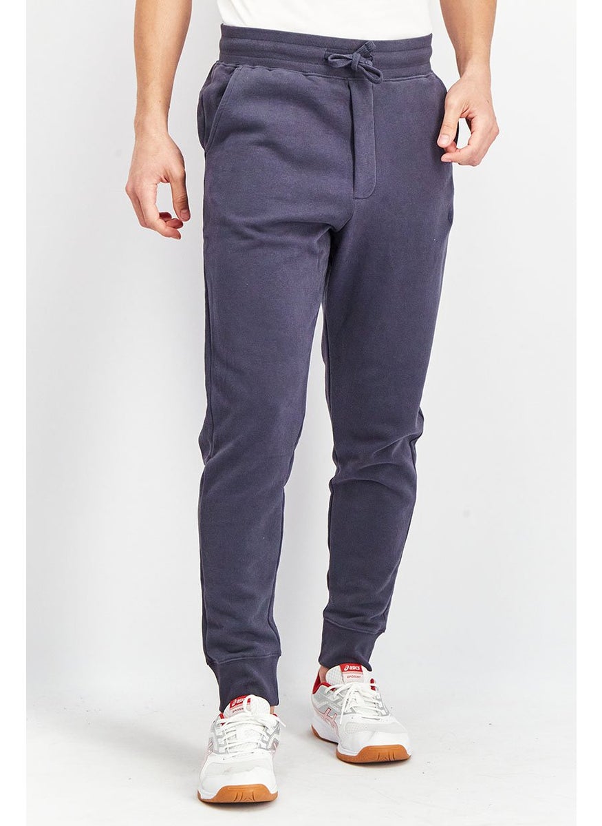 French Connection Men Regular Fit Drawstring Jogger Pants, Navy Blue  - Image 1