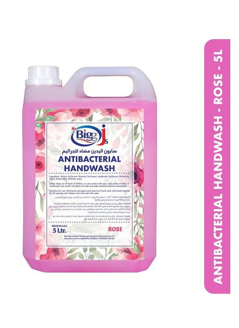 Mr. Bigg J's Antibacterial Hand Wash Rose 5L  - Image 2