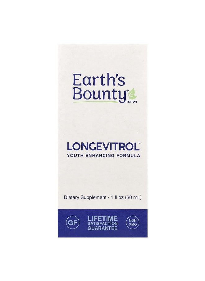 Earth's Bounty Earth's Bounty, Longevitrol®, Youth Enhancing Formula , 1 fl oz (30 ml)  - Image 1
