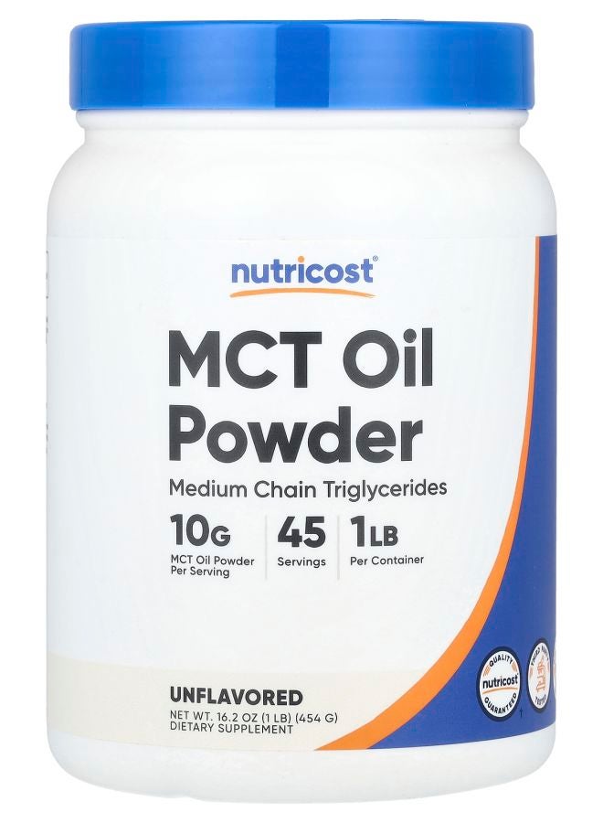 Nutricost MCT Oil Powder Unflavored 16.2 oz (454 g)