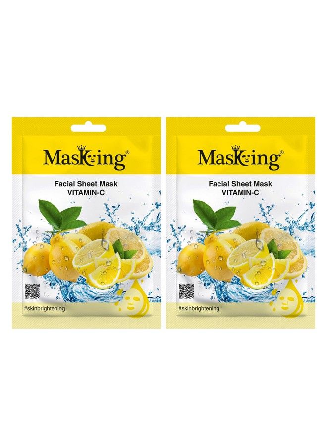 MASKING Beauty Facial Sheet Mask Vitamin C 20Ml Each (Pack Of 2)  - Image 1