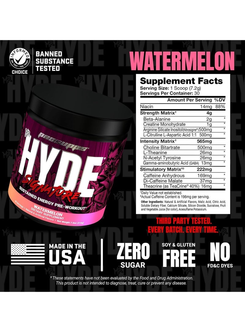 ProSupps PS Hyde Signature Pre-Workout 30 Serving Watermelon - Image 5