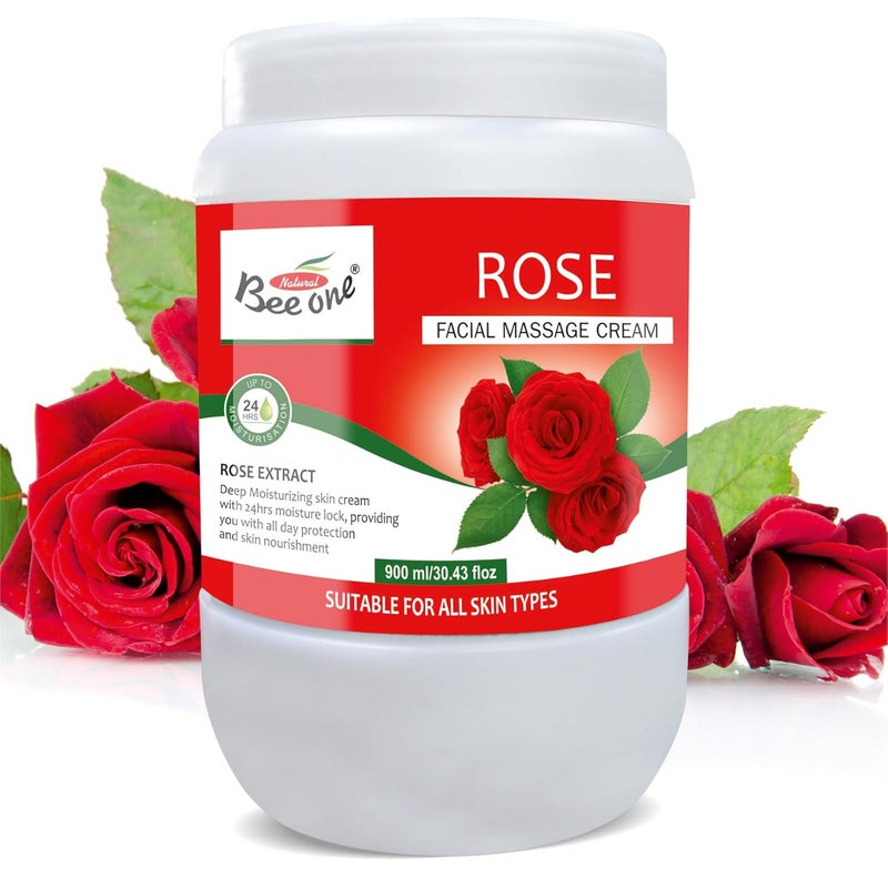 Beeone Rose Massage Cream, 900 ml - Image 1