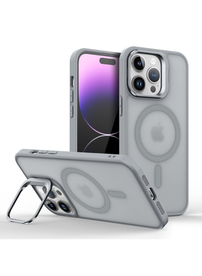 Suitable For Iphone17pro Mobile Phone Case, New Invisible Lens Holder, Magnetic Suction, Apple 16/15 Matte Skin Feel 13