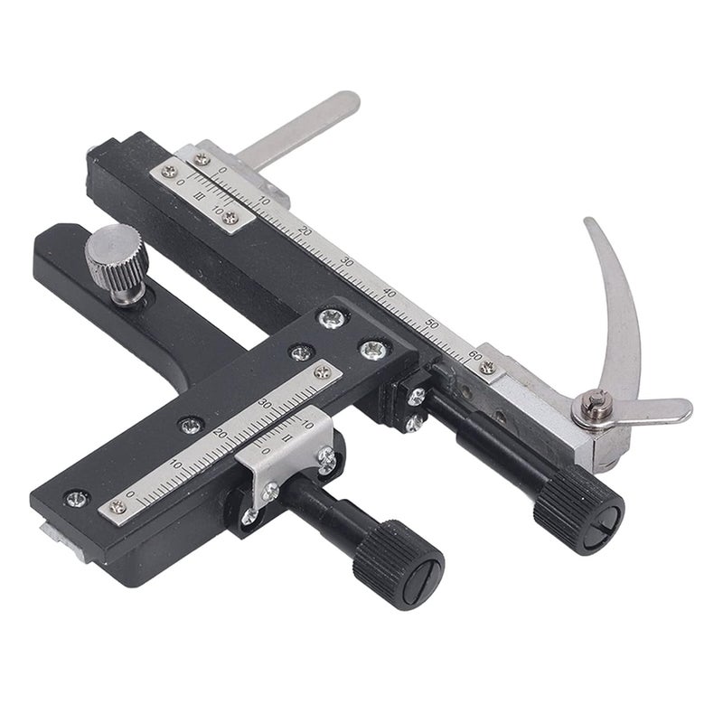 Aluminum Alloy Microscope Mechanical Stage with Movable Caliper and Adjustable Ruler for Laboratory Research - Image 3