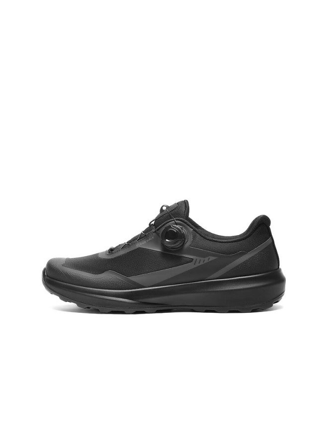 Belle Thick-soled Walking Shoes For Men, Autumn Style With Rotary Buckle, Splash-resistant And Wear-resistant Casual Sneakers A2123cm5, Smoky Crystal Black, Size 44 - Image 2