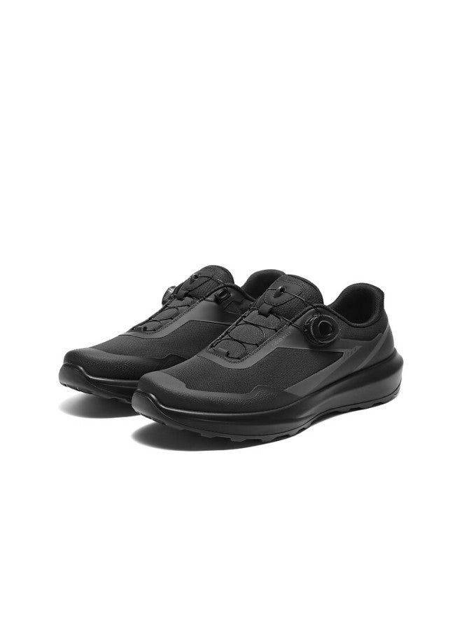 Belle Thick-soled Walking Shoes For Men, Autumn Style With Rotary Buckle, Splash-resistant And Wear-resistant Casual Sneakers A2123cm5, Smoky Crystal Black, Size 44 - Image 5