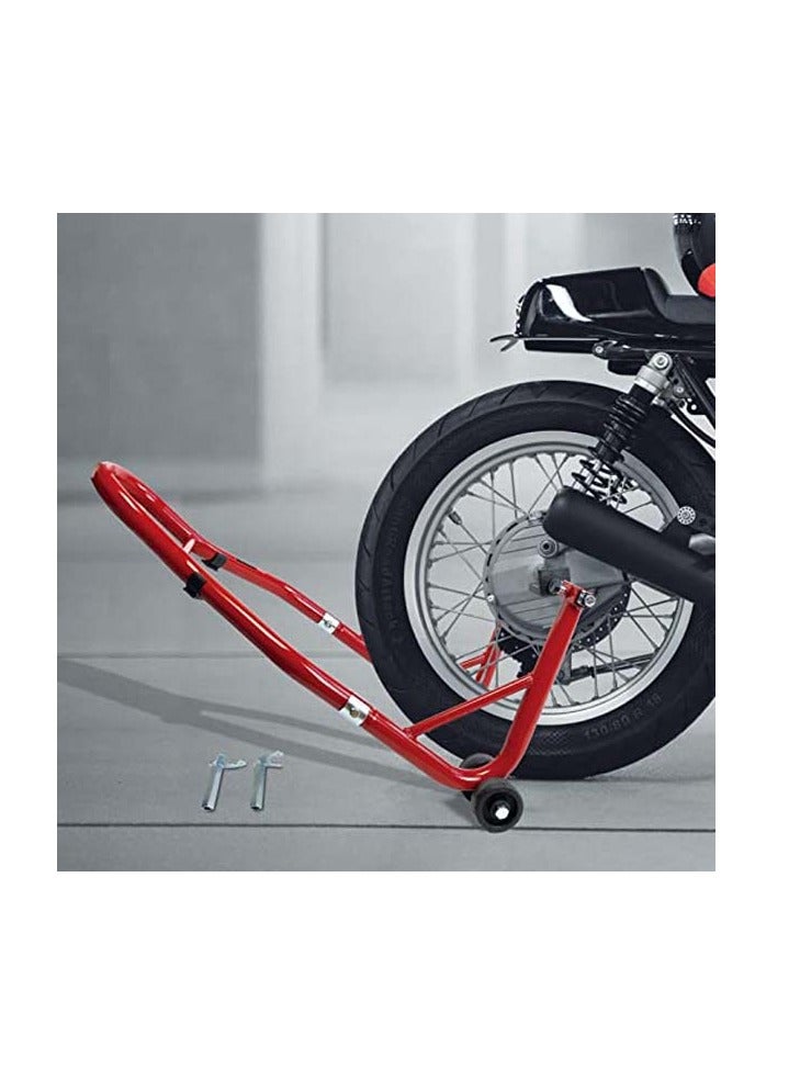 Generic Backside Rear Universal Sportbike Motorcycle Lift Stand | Motorcycle Stand Rear Wheel Lift Swingarm Paddock Stand Red  - Image 4