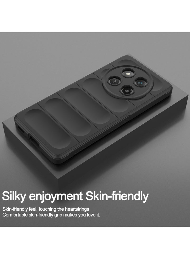 Premium Protection Back Silicone Case Compatible with Honor X9c 5G Magic Shield Shockproof Case with Camera Protection (Black) - Image 2