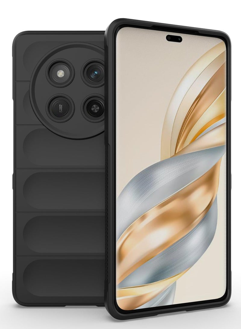 Premium Protection Back Silicone Case Compatible with Honor X9c 5G Magic Shield Shockproof Case with Camera Protection (Black) - Image 3