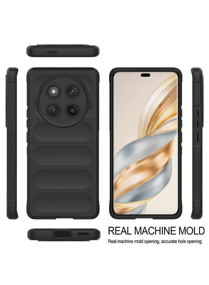 Premium Protection Back Silicone Case Compatible with Honor X9c 5G Magic Shield Shockproof Case with Camera Protection (Black) - Image 4