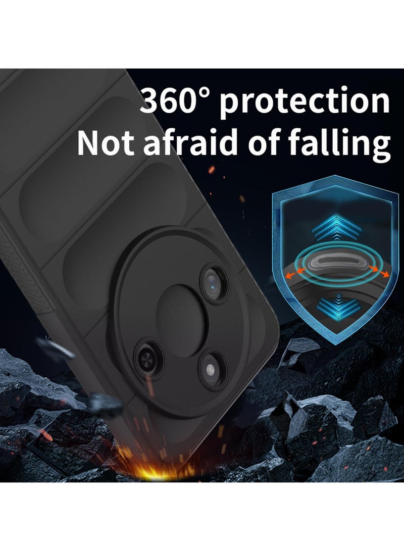 Premium Protection Back Silicone Case Compatible with Honor X9c 5G Magic Shield Shockproof Case with Camera Protection (Black) - Image 5