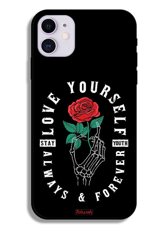 Tolwak Apple iPhone 11 Protective Case Love Yourself Always - Image 2