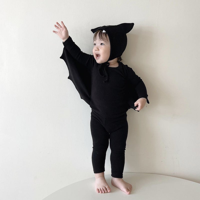 Kids Bat Costume Set Autumn Korean Style Top + pants + hat 
