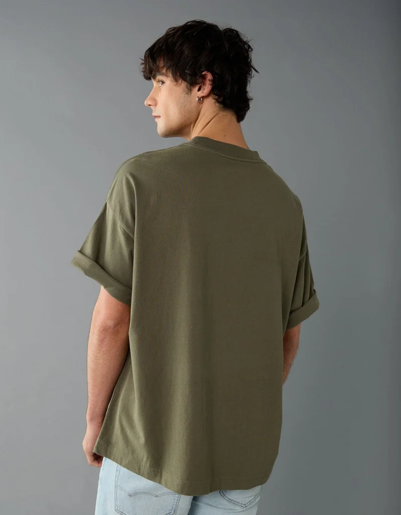 امريكان ايجل تي-شيرت فضفاض مزين بطبعة شعار الماركة