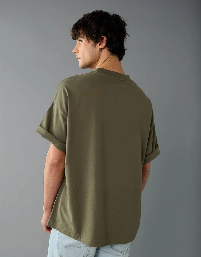 American Eagle Oversized Elevated Logo Graphic T-Shirt