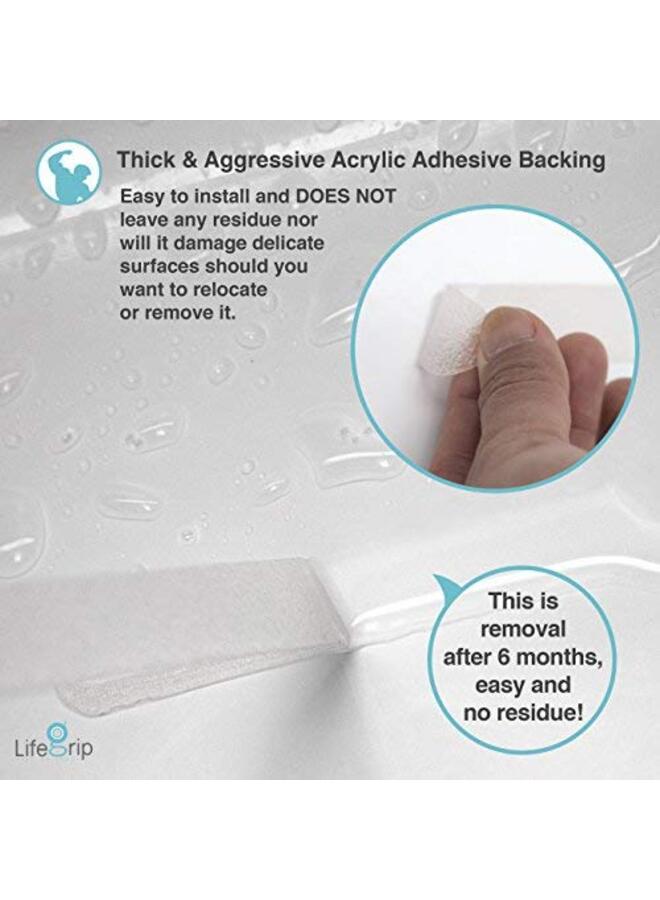 Anti-Slip Clear Tape, High Friction, Strong Grip, Non-Slip Traction Tape for Bathtubs, Boats, Stairs, Clear, Soft, Barefoot Comfortable (1" Wide x 16.4' Long) - Image 2