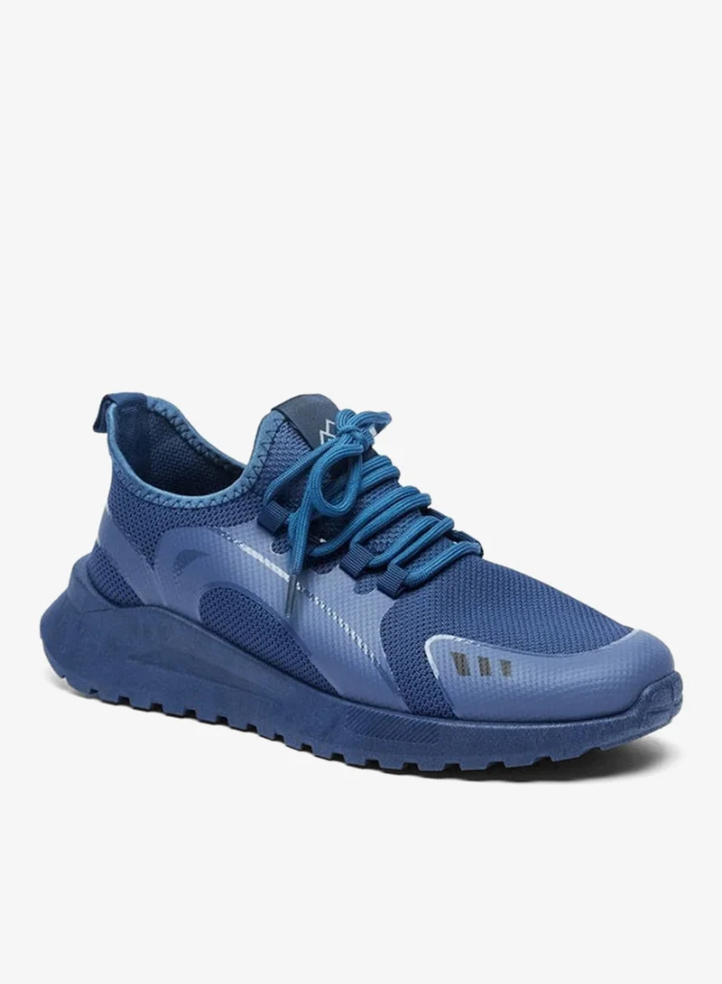 Panelled Walking Lace-Up Shoes