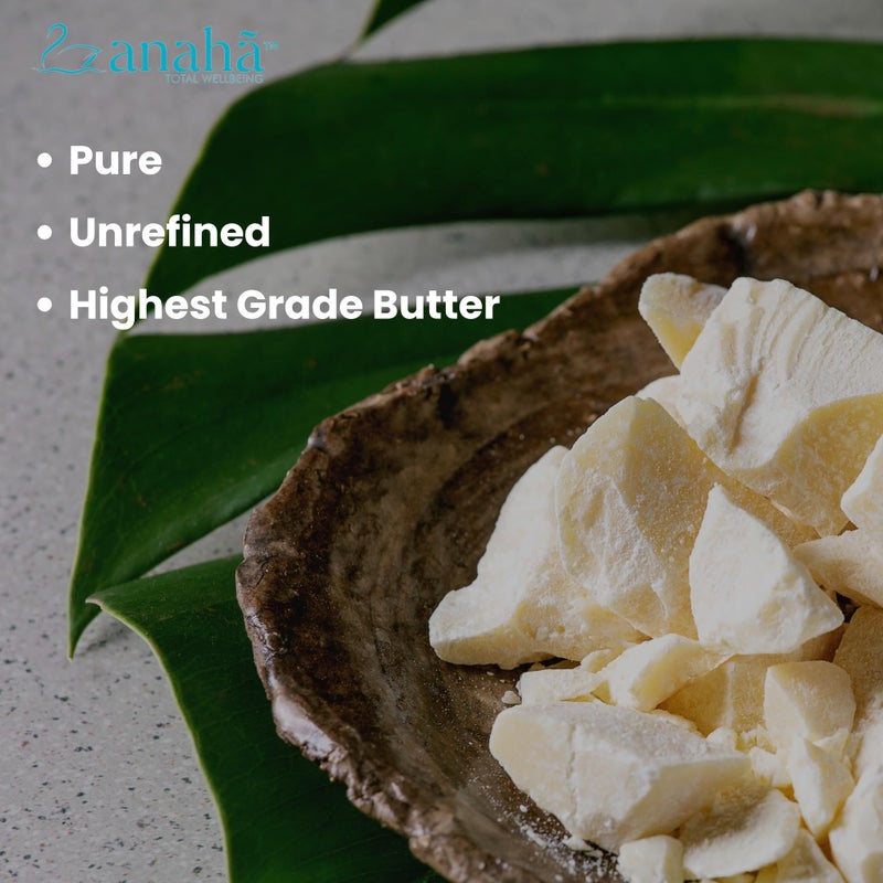 Anaha Premium Cacao Butter (200 g) | Indian Origin, Pure, Unrefined & Unbleached | Vitamin A & E Rich, Deeply Moisturizing | Ideal for DIY Body Butters, Moisturisers, Lip Balms | Packed in Glass Jar - Image 4