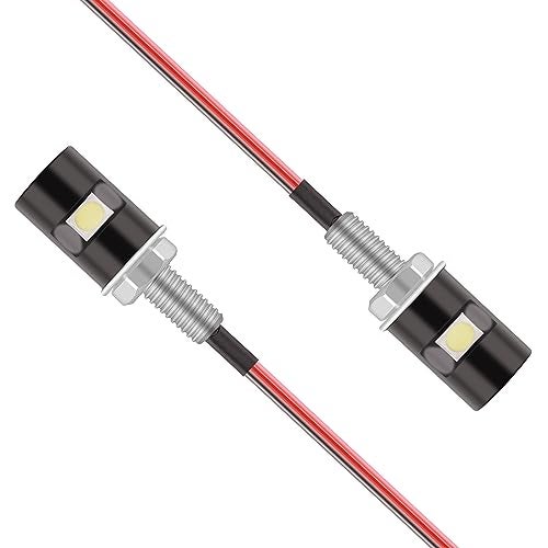 Kinstecks [Upgraded Version 2PCS License Plate Light 5050 SMD LED Bulb Screw Bolt LED Waterproof Number Plate Light for Car Motorcycle Motorbike Truck RV ATV-Cool White - Image 5