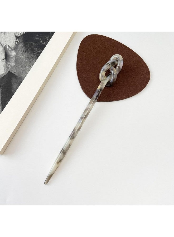 FRDTLUTHW Acetic Hair Stick,Light Tortoise Shell Leopard Print Hairpin Japanese Hair Chopsticks For Long Hair,Chinese Twisted Braided Hair Pin For Bun Chignon Holders,Vintage Hair Accessories For Women(Light) 
