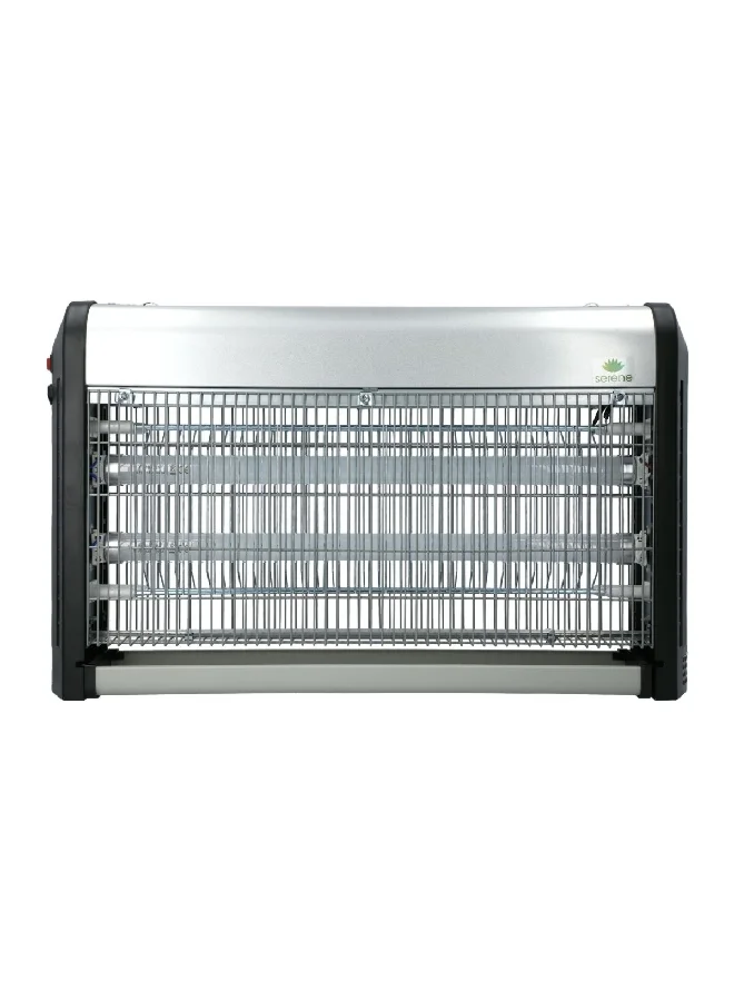 serene 2 x 15W LED Light Compact Insect Killer Silver and Black JR89A-2X15L1