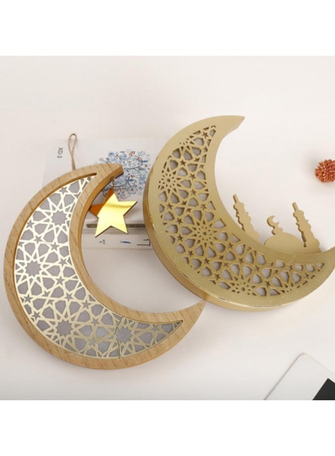 جيجيرو زينة رمضان، مصباح رمضان الخشبي LED - Image 4