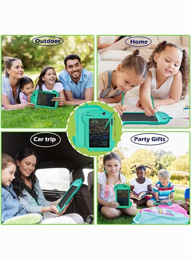 لوح كتابة LCD للأطفال، لوح رسم للأولاد والبنات، ألعاب لوحة خربشة، هدايا عيد ميلاد للأطفال من عمر 3 إلى 8 سنوات (ديناصور أخضر) - Image 5