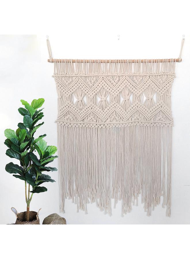 الأزرق جي دبليو على الطراز الشمالي ، نسيج كبير جديد منسوج يدويًا ، ستائر بوهيمية ، خلفية الزفاف الزخرفية ، معلقة على الحائط - Image 1