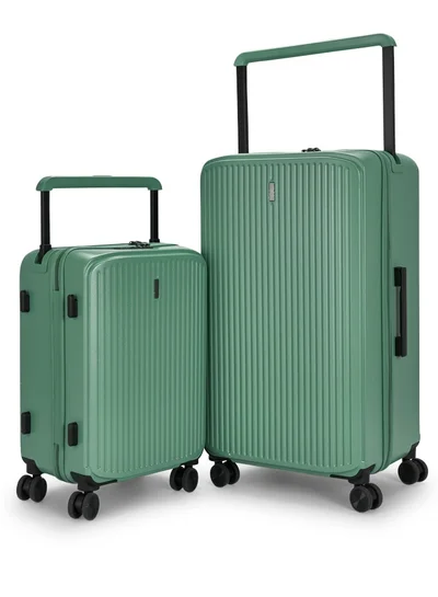 LIMRA Travel Bags From Limra Made Of PC , Consisting of Two Pieces , Size 20"-28" Inches, Green Color