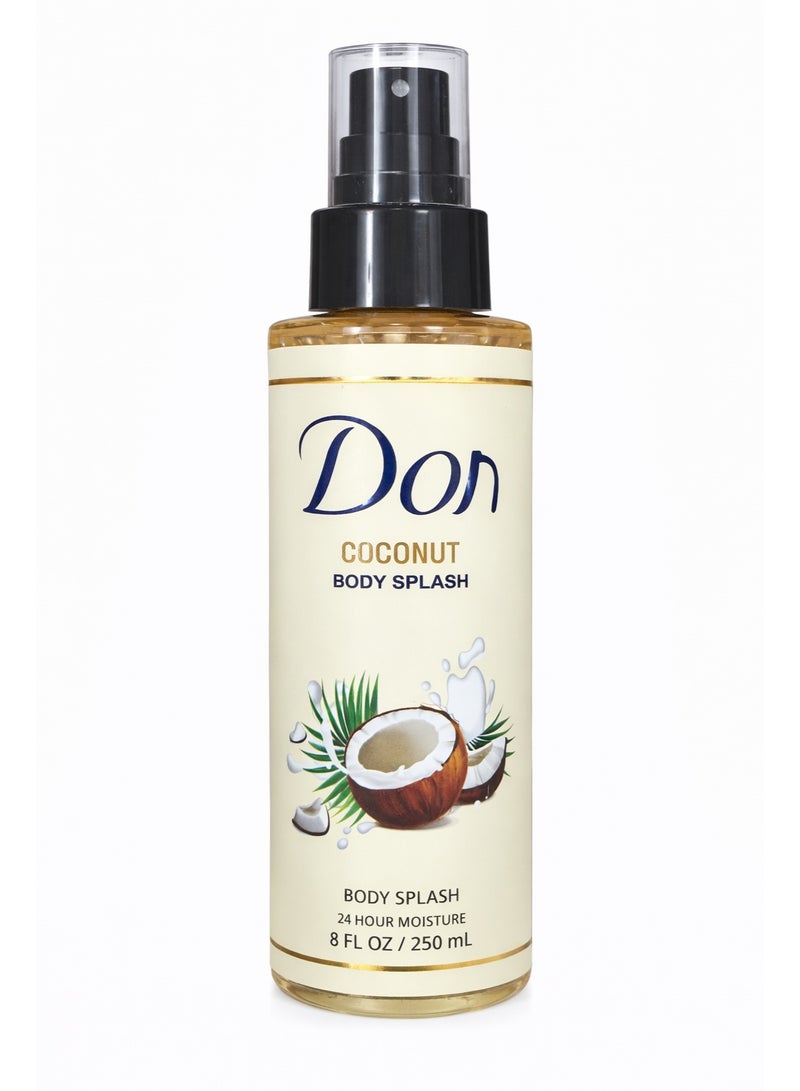 Don Coconut Body Splash – Refreshing Fragrance – 24 Hour Moisture – 250ml