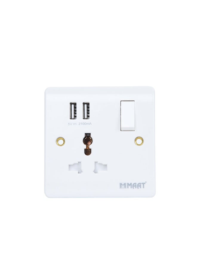 MAAT 1 Gang Switched Universal SP Socket 
